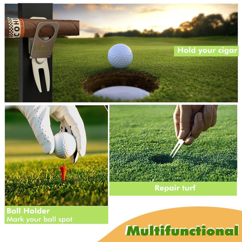 Uliya 【Upgraded】 Magnetic Golf Holder Golf Divot Marker Tool Portable