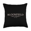 Bloomfield New Jersey - Simple Bloomfield NJ Throw Pillow