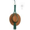 CAIRIAC Macrame Hat Hanger for Wall, Bohemian Hat Rack Organizer