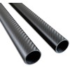 2pcs 30mm Carbon Fiber Tube 30mmx27mmx500mm,1.5MM Wall Thickness 500MM Length,3K