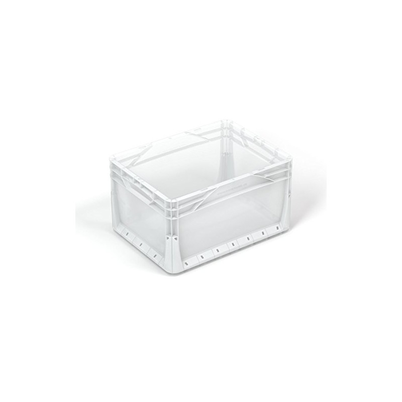 6 x 20 Litre Euronorm Industrial Plastic Stacking Euro Storage