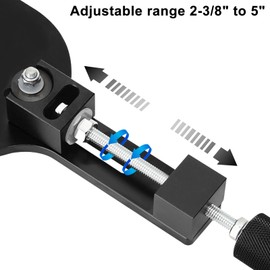 WODHMIEY 77750 Oil Filter Cutter Zinc Alloy High Efficiency Easy to Operate,Oil Filter Cutter Tool for 2?3/8in to 5in Filter Cutting Range (Black)