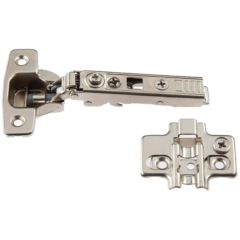 Hushed Hardware Soft Close Cabinet Hinge Set. 4 Frameless Full