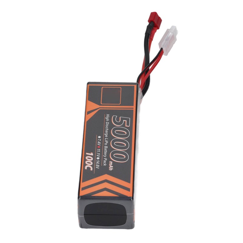 11.1V 5000mAh 100C 3S LiPo Battery with T Shaped Red