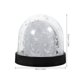 WRITWAA Snow Globe Photo Frame Snow Globe for Diy Plastic Snow Globes for Kids Photo Snow Globe Blank Snow Globe Snow Globe Picture Frame Plastic Paper Aluminum Sheet Sublimation