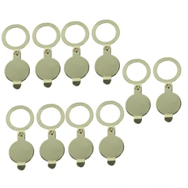 VILLFUL 5sets Peep Hole Cover Plate Door Peephole Cover Decorative Home Security for Apartment Essentials 2pcs*5