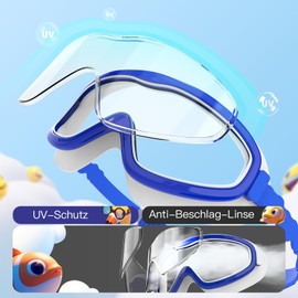 EasYoung Swimming Goggles for Kids, Pack of 2 Swimming Goggles for Children, Teenagers, Boys, Girls, 4-16, UV Protection, Anti-Fog, Waterproof