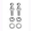 TOOMYAUTO M6 x 10mm Silver Ball Stud Bolts, Pack of