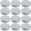 Aluminum Tin Cans,12Pcs 60ml Metal Tin Cans Round Empty Container