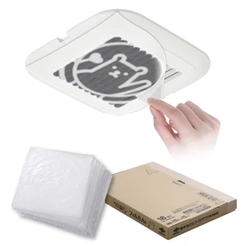 Toyo Aluminum S5470 Dust Removal Filter, Ventilation Fan, Toilet, Bath, Ventilation Opening, Just Stick, Approx. 5.9 x 5.9 inches (15 x 15 cm), 18 Pieces