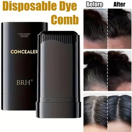 Hair Dye Stick Quick Coverage of Hair Color Long-lasting Waterproof and Sweat-proof with Built-in Comb Teeth