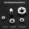 200 Pcs Hex Nuts M3 M4 M5 M6 M8 Nuts,