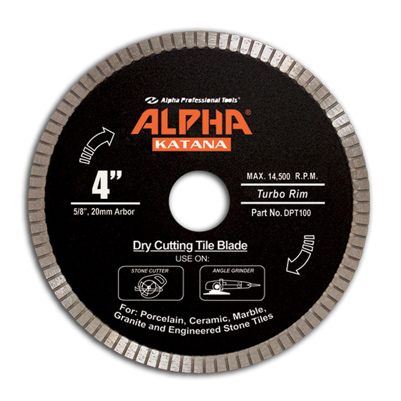 Alpha Katana 4-1/2" Dry Diamond Blade