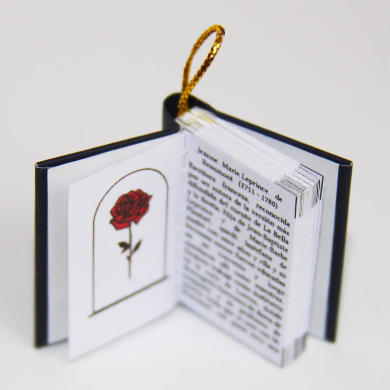La Bella y la Bestia - Collar de Libro con