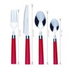 Bon Florentine 16-Piece Stainless Steel Cutlery Set - Red
