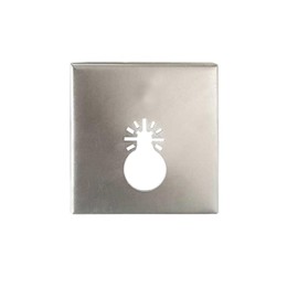 Stainless Steel Slot Cutter Carving One Step in Place Milling Cutter Saw Blade for Plastic, Drywall, Metal, Wood (Silver Square)