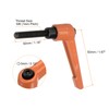 sourcing map 4pcs Adjustable Clamping Lever Handles M6 x 30mm