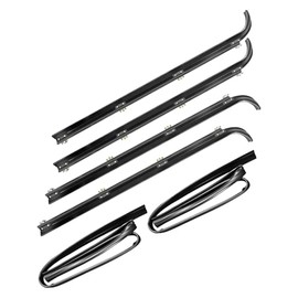 Kit de burletes para ventanas de puerta delantera para Ford F150 F250 F350 1987-1997, moldura de ventana, cepillo de fieltro, sello de reemplazo E7TZ1521452A E7TZ1521453A F2TZ1521456A F2TZ1521457A