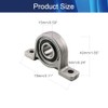 HOOWDAMY 2pcs KP002 15mm Inner Diameter Bore Bracket Pillow Block