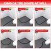 bzijaslle Silicone Shower Seal Water Dam, Black, Shower Threshold Water