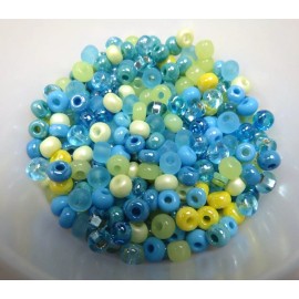 Miyuki SIZE 6/0 ~ SUNLIT HEAVENS MIX ~ GLASS SEED BEADS ~ 28 Grams