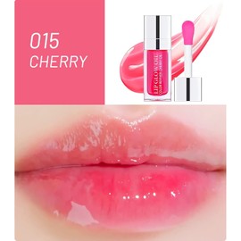 Bluemega Plump Lip Glow Oil Aceite Labial Hidratante, 06# Crystal Jelly, Hidratante Pulido, Lip Plumper, Antiadherente, Gran Cabeza de Cepillo