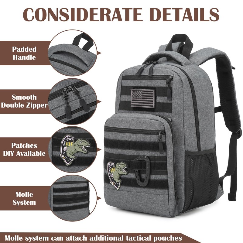 Kids Tactical Backpack Army Molle Bookbag Military Boys Backpack for