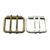 5Afashion 1 9/16"(40mm) Replacement Roller Belt Buckle,Double Pin DIY Leathercraft