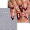 Valentine's Day Nail Art Stickers Decals 3D Bow Nail Stickers