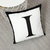 26 Letter & Sign Throw Pillow Covers Decorative Pillowcase Black/White