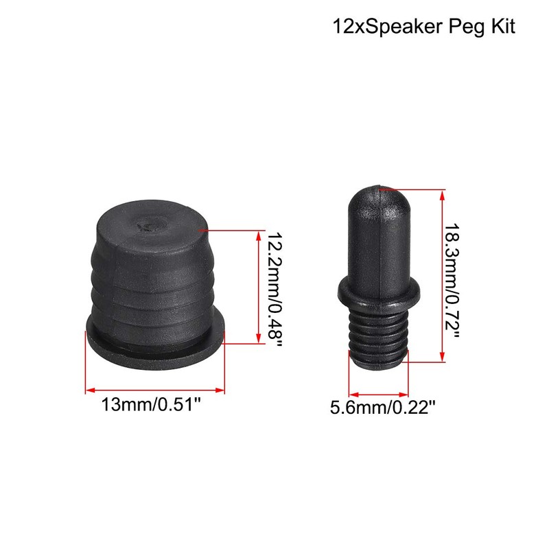 sourcing map 12 Pairs Speaker Kit Guides for Small Pens
