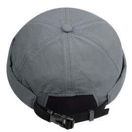 Clakllie Brimless Hat Waterproof Fisherman No Visor Cap Skull Beanie Breathable Nylon Docker Leon Harbour Hat Sailor Cap,Gray