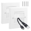 2 Pack Cable Entry Cover,Brush Plates for Cables UK,Brush Plates,Cable