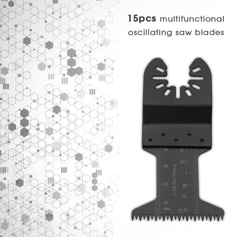 Multitool Blades Pack of 15 Oscillating Saw Blades 44 mm