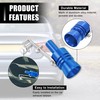 X AUTOHAUX 2pcs XL Size Car Turbo Whistle Aluminum Alloy