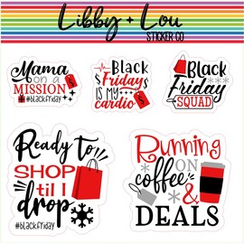 Black Friday Shopping Quotes Planner Stickers | Libby and Lou Sticker Co