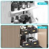 Pull out Cabinet Organizer Fixed with Adhesive Nano Film, Simple