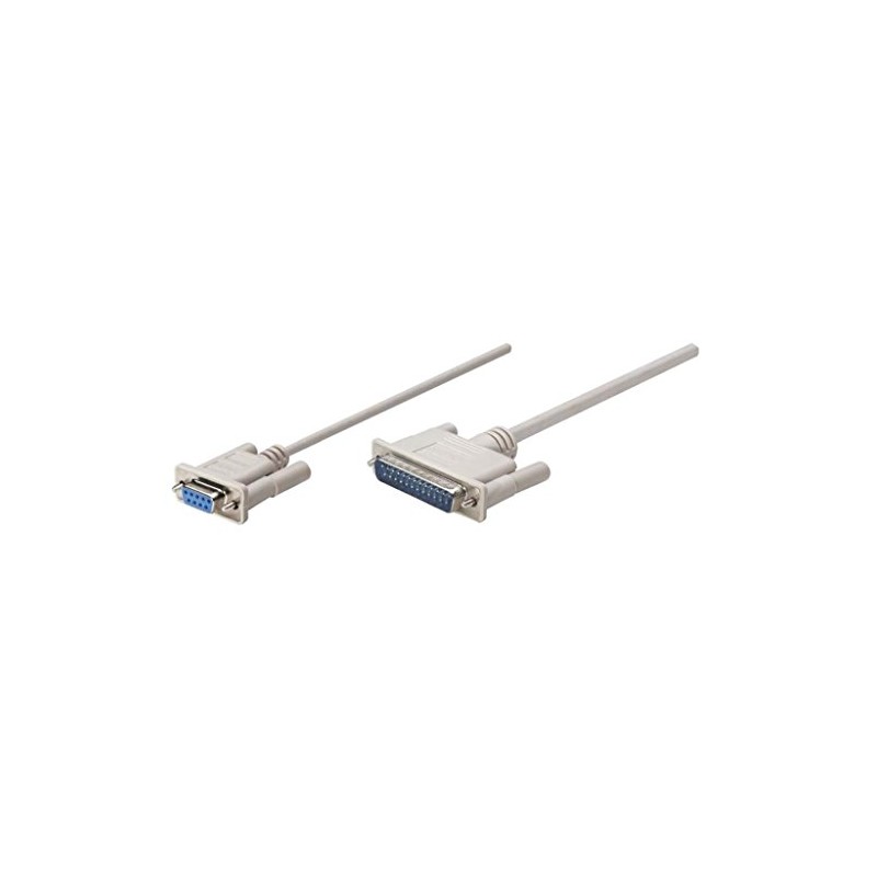 Manhattan 314770 Cable Null Modem DB9H-DB25M 1.8M