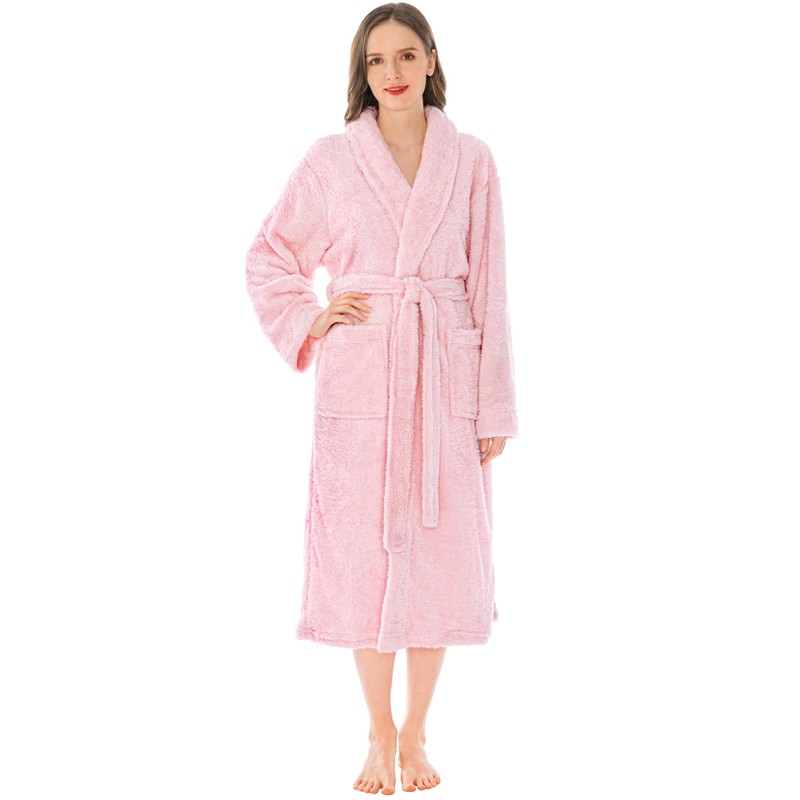 PAVILIA Premium Womens Plush Soft Robe Fluffy, Warm, Fleece Sherpa