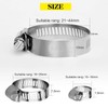 Sukudon Hose Clips Adjustable Stainless Steel Hose Clamps Worm Drive