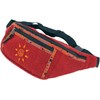 GURU SHOP Large Embroidered Fabric Belt Bag, Crossbody Bag, Waist