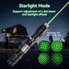 LETEAPII Green Light Flashlight Rechargeable, Long Range Adjustable Focus Tactical