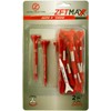 Zero Friction Unisex MAXX 3-Prong 2-3/4 Golf Tees, Red/Silver (24