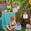 Children's Easter Basket with Handle, Easter Basket, Easter Bunny, Easter