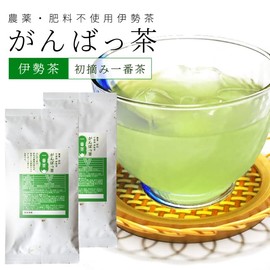 Isecha Hatsukutsu Ichiban Sencha 4.9 oz (140 g) (70 g) x 2 Pieces, Tea Free from Pesticides and Fertilizers, Made in Mie Prefecture, Cultivated
