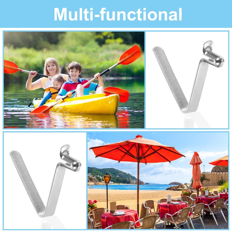 PATIKIL 8.5x5mm Kayak Paddle Snaps, 16 Pack Tent Pole Clips