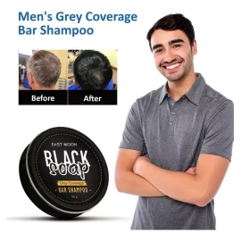 4piezas Jabón De Pelo Negro, Reparación, Limpieza, Nutrición