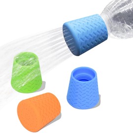 Bongpuda 3 Pieces Bottle Attachment for Portable Outdoor Shower, Water Bottle Cap Sprinkler Head Travel Accessories for Plants Beach and Camping, Pet Hiking Gear