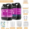 Puduo Epoxy Resin Kit 1.1Gallon，Newly Formulated Crystal Clear Epoxy Resin，Strong,