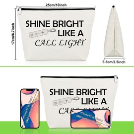 ICU Nurse Gifts for Women Doctor Medical Staff Makeup Bag Doctor Appreciation Gift Emergency Room Zipper Pouch Nursing Present for ICU ER Nurse Medical Graduation Christmas Birthday Cosmetic Bag